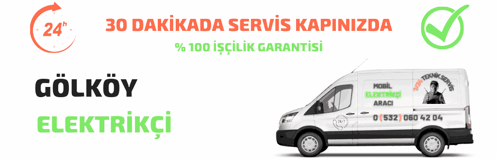 7/24 Gölköy Elektrikçi | Elektrik arıza bakım onarım Tesisat Hizmeti Verilmektedir. En Uygun Fiyatlarımızla 7/24 Saat Hizmet Vermekteyiz.